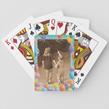 Birthday Photo Playing Card Template by Dmargie1029 at Zazzle
