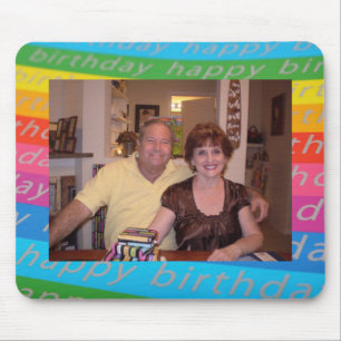 Birthday Photo Template Mouse Pad