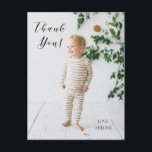 Birthday Photo Thank You Post Card<br><div class="desc">Say thank you with this customizable photo card.</div>