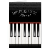 birthday piano keyboard with name (Front)