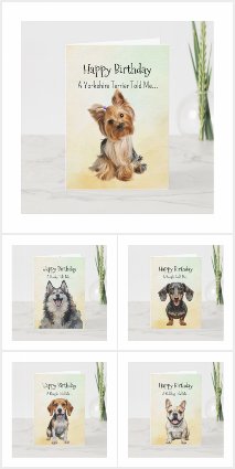 Birthday Pick your Dog Personality Series
