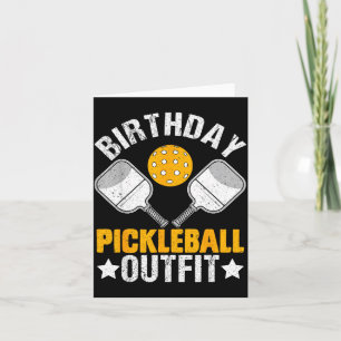 Birthday pickleball vibes dink smash repeat card