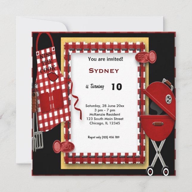 Birthday Picnic Invitation (Front)