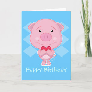 Birthday pig Card