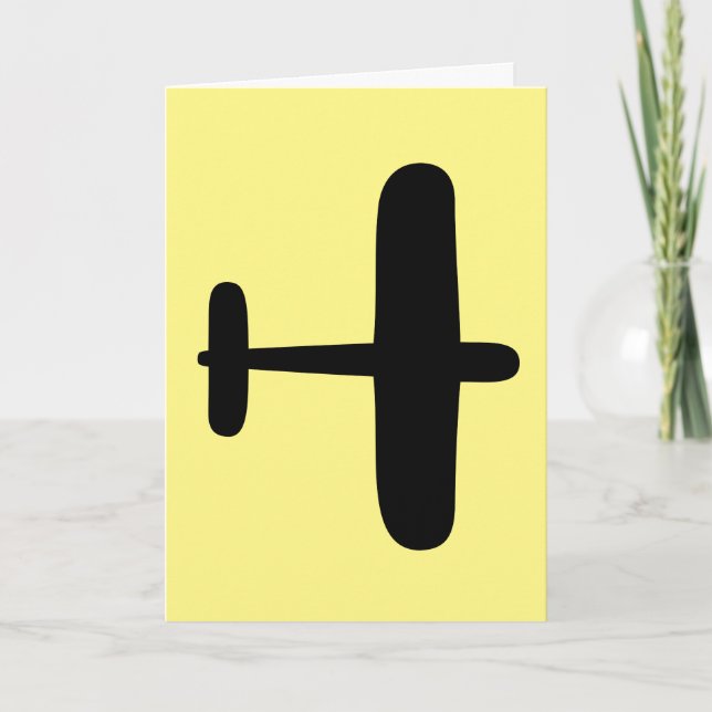 BIRTHDAY PILOT AIRPLANE FLYBOY GREETING CARDS (Front)