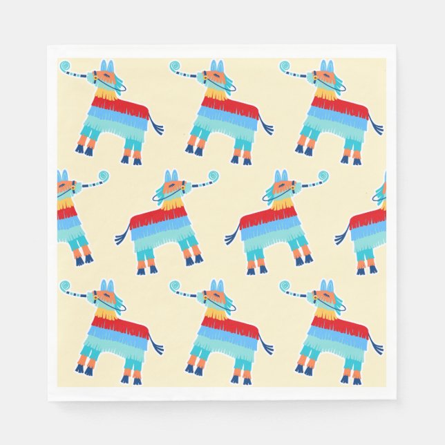Birthday Pinata Party Napkins (Front)