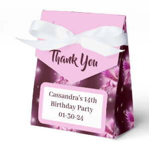 Birthday Pink Pegasus Fantasy Design Favor Boxes
