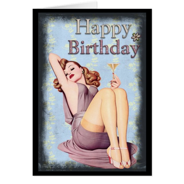 Birthday Pinup Cards (Front)