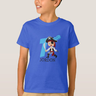 Birthday Pirate Party 1st Name T-Shirt