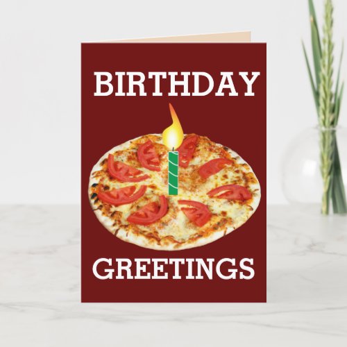 BIRTHDAY PIZZA CARDS