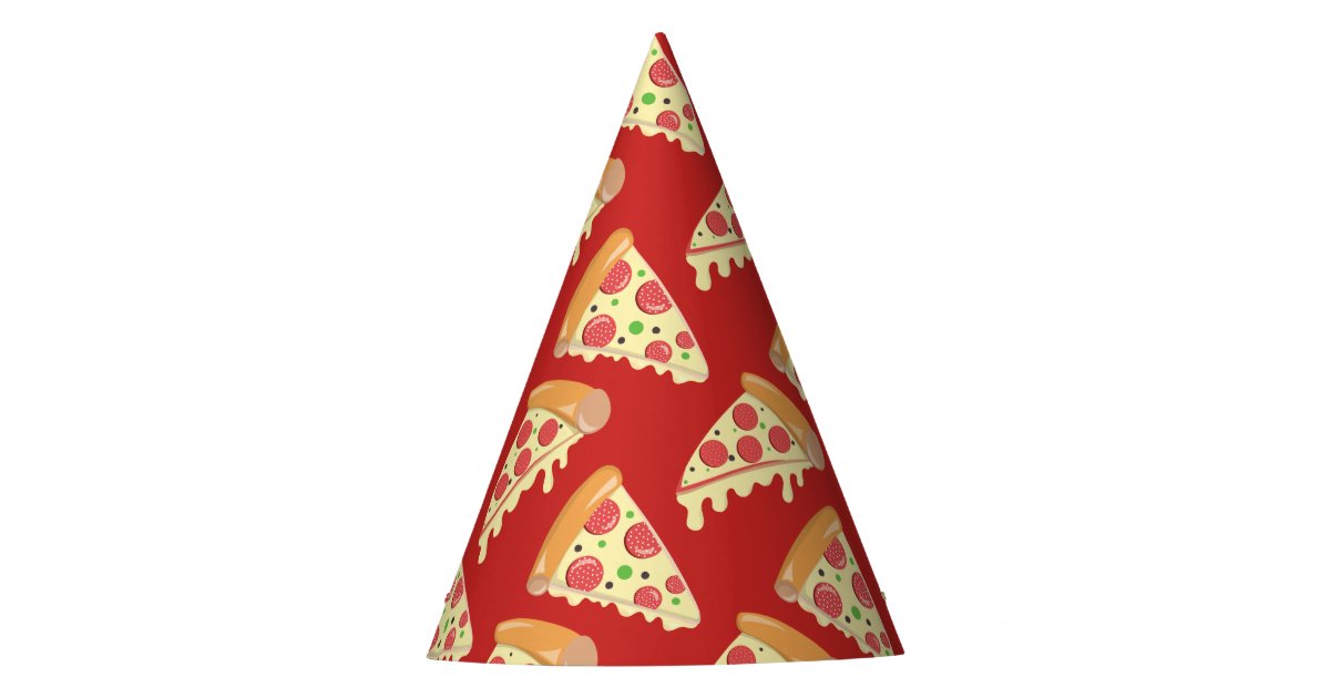 Birthday Pizza Party Party Hat Zazzle Com