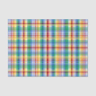 Birthday Plaid Tissue Paper