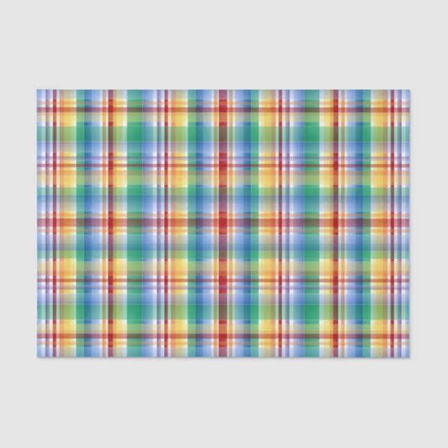 Birthday Plaid Tissue Paper (Front)