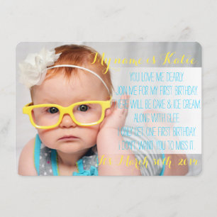 Birthday poem invitation