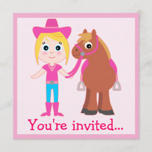 Birthday: Pony Party Invitation