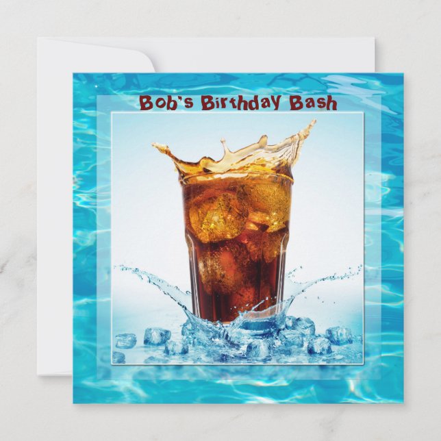 Birthday Pool Bash Invitation (Front)