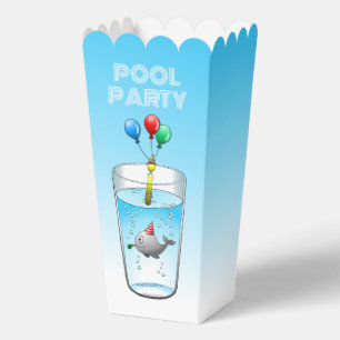 Birthday Pool Party Favor Boxes