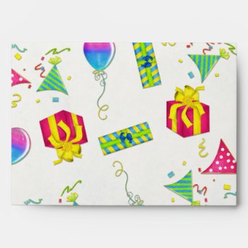 Birthday Pop Envelope by BohemianBoundProduct at Zazzle
