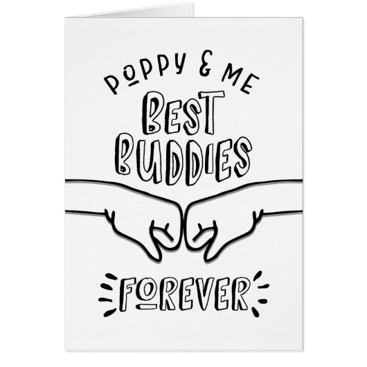 Birthday - Poppy & Me, Best Buddies Forever (Front)