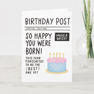 Birthday Post Greeting Card