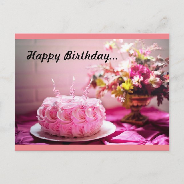 Birthday  postcard (Front)