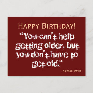 Birthday Postcard - Burns