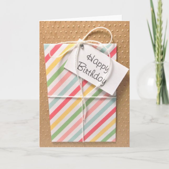 Birthday Present Card (Front)