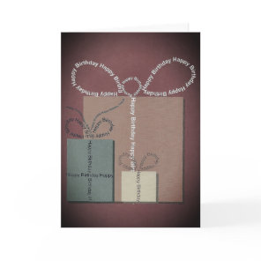 Birthday present For men or women Card