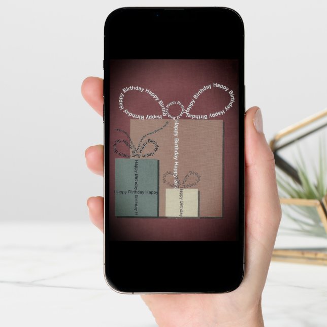 Birthday present For men or women Card (Front Digital)