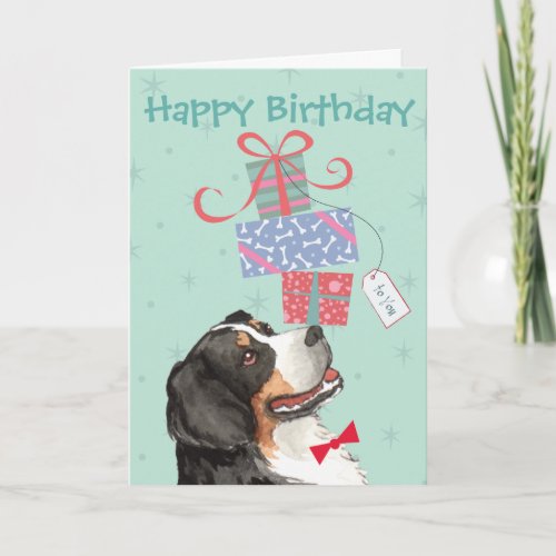 Birthday Presents Berner Card