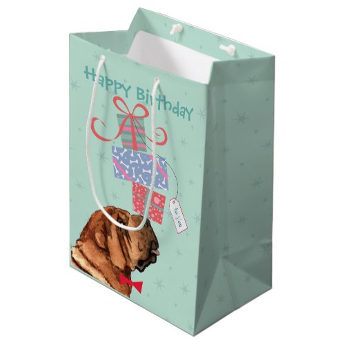 Birthday Presents Chinese Shar_Pei Medium Gift Bag