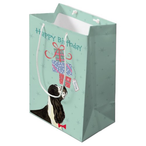 Birthday Presents English Cocker Spaniel Medium Gift Bag