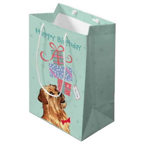 Birthday Presents Norfolk Terrier Medium Gift Bag