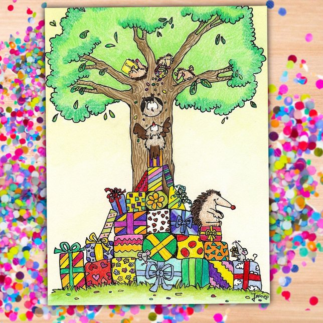 BIRTHDAY PRESENTS postcard by Nicole Janes (Creator Uploaded)