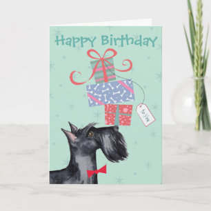 Birthday Presents Scottish Terrier Card
