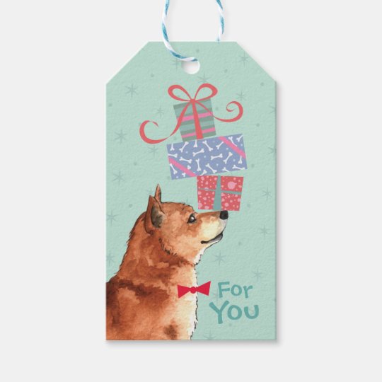 Birthday Presents Shiba Inu Gift Tags