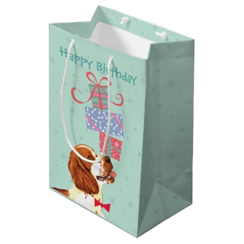 Birthday Presents Welsh Springer Spaniel Medium Gift Bag