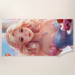 Birthday princess  beach towel
