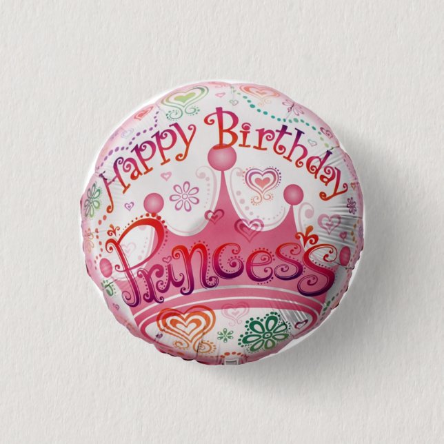 birthday princess button (Front)