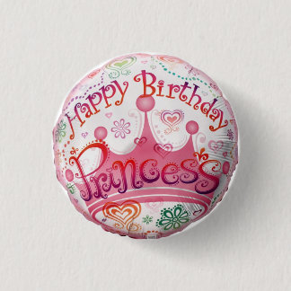 birthday princess button