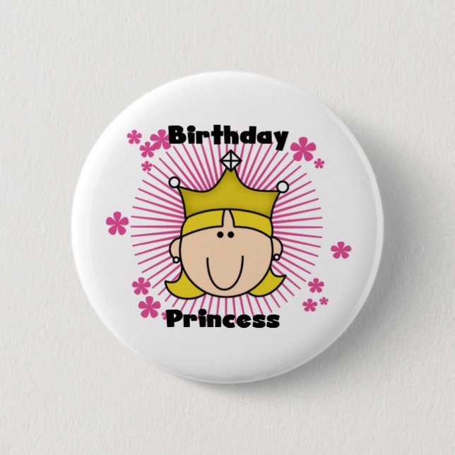 Birthday Princess Button (Front)