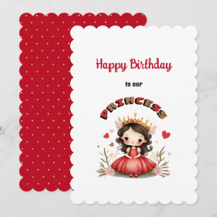 Birthday princess card