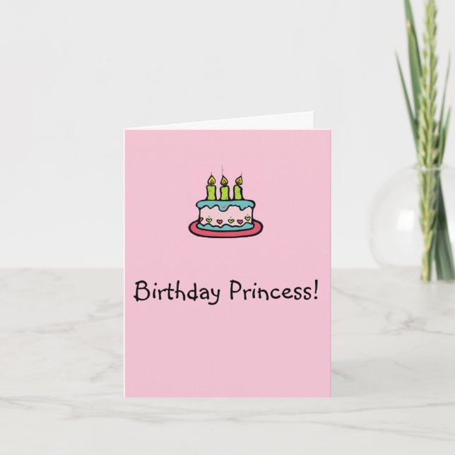 Birthday Princess Card (Front)