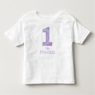 Birthday Princess Crown T-Shirt for 1 year old