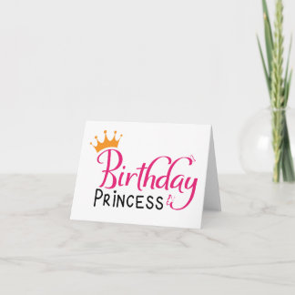 Birthday Princess Gift, Birthday gift for girls Card