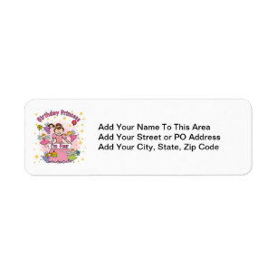 Birthday Princess I'm Four T-shirts and Gifts Label