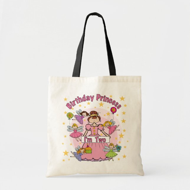 Birthday Princess I'm Two T-shirts and Gifts Tote Bag (Front)