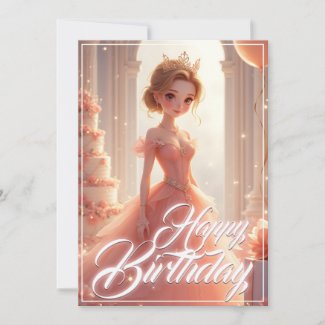 Birthday Princess in a Dreamy Pink Gown