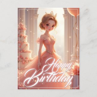 Birthday Princess in a Dreamy Pink Gown