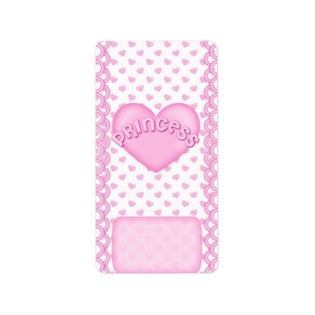 Birthday Princess Miniature Candy bar wrappers Label (Front)